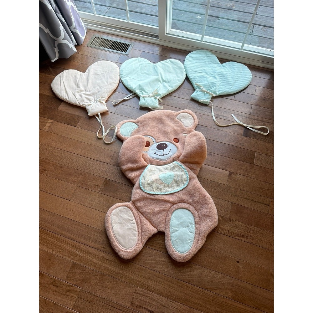 Vintage Nursey Wall Decor Hangings Judi-s Teddy Bear Balloons